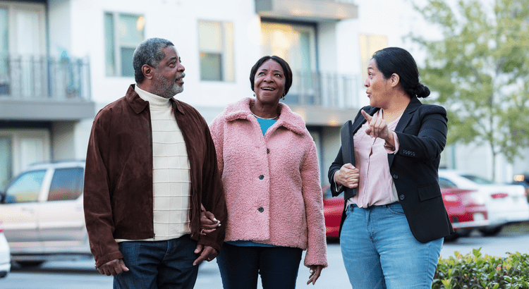 sellers discussing listing their home with a Realtor.